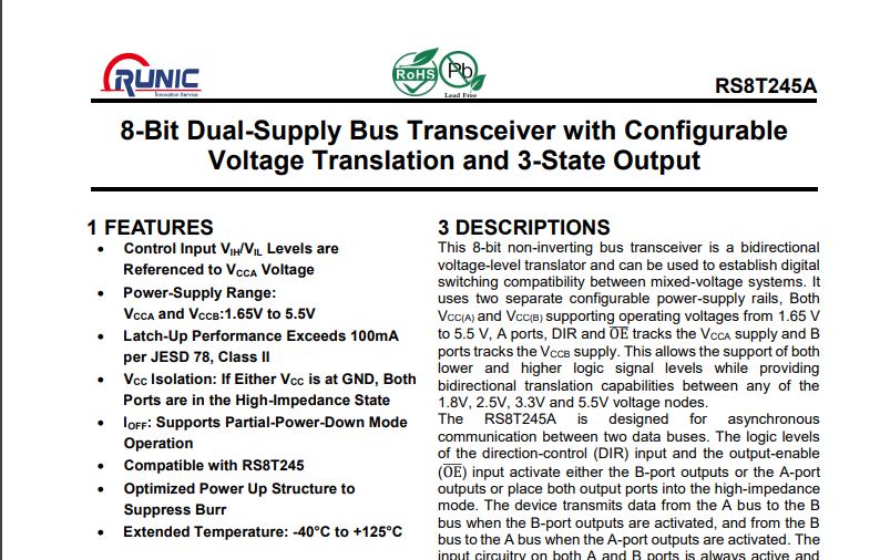 Read more about the article Run-IC New Product Releases July to August 2023 – RS8T245A